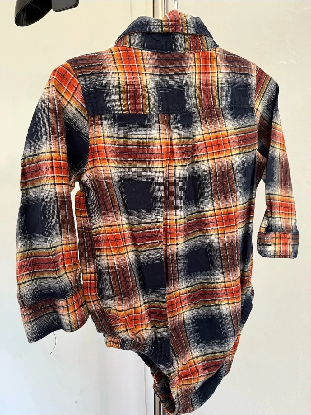 Baby Gap 18-24 months Plaid Baby Button-Up Bodysuit